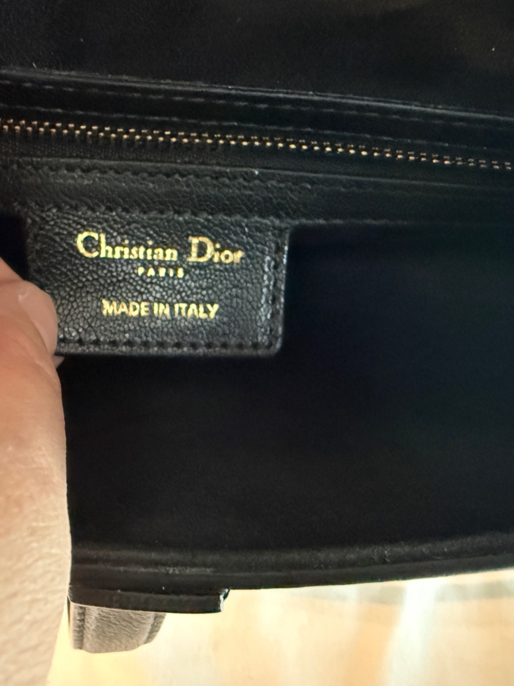 Dior Saddle Bag Black Goatskin - Picture 9 of 11